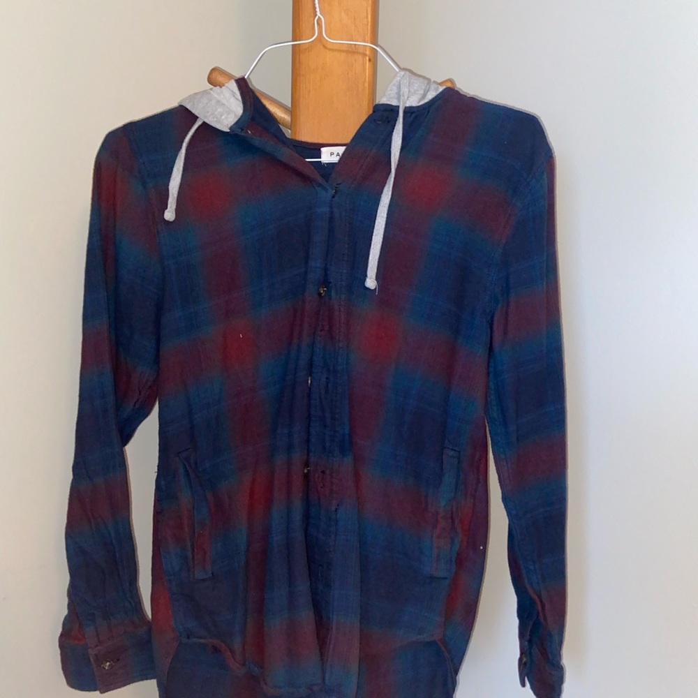 Mens S/Boys XL striped Pacsun hoodie